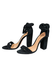 Current Boutique-Schutz - Black Suede Kelma Ankle Pumps Sz 8.5