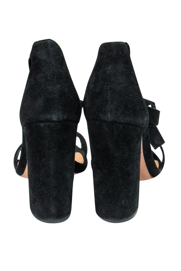 Current Boutique-Schutz - Black Suede Kelma Ankle Pumps Sz 8.5