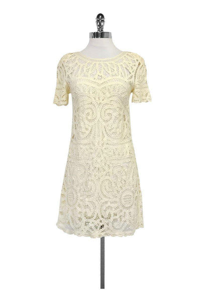 Current Boutique-Sea NY - Cream Lace Dress Sz 0