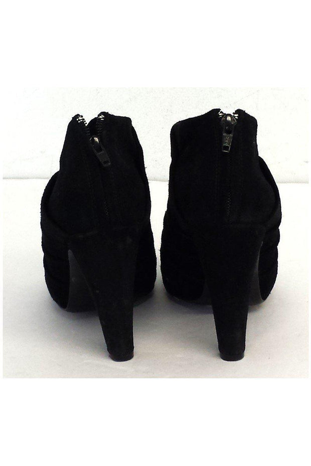 Current Boutique-See by Chloe - Black Suede Embellished Booties Sz 9