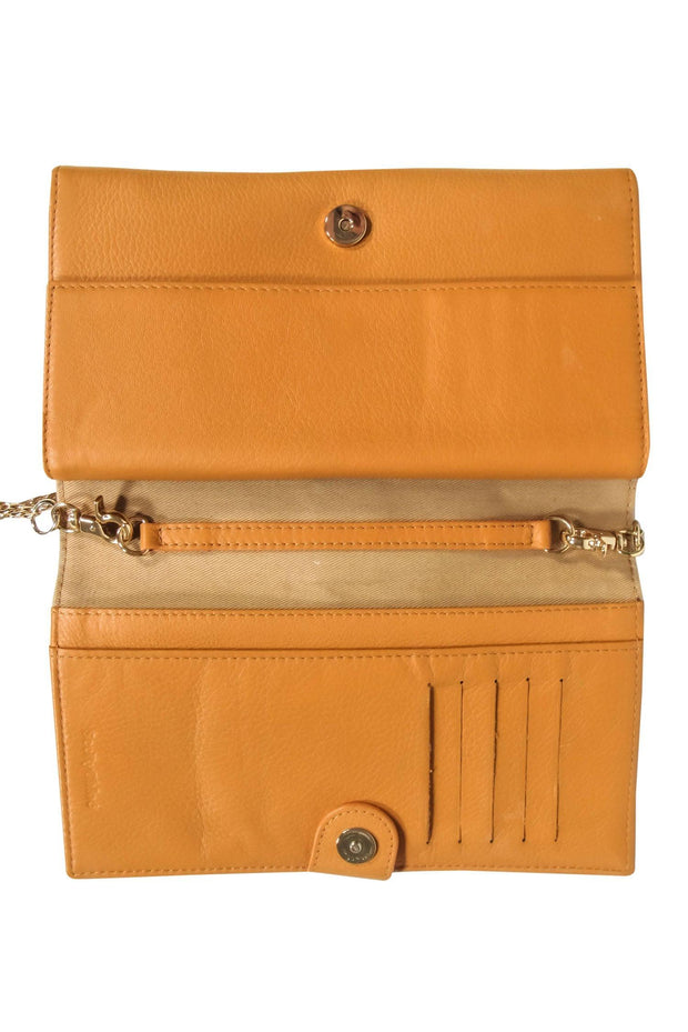 Current Boutique-See by Chloe - Brown Leather Convertible Crossbody Wallet