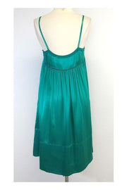 Current Boutique-See by Chloe - Teal Silk Spaghetti Strap Dress Sz 6