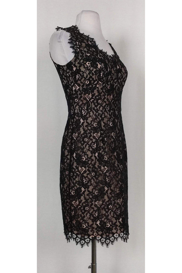 Current Boutique-Shoshanna - Black Lace Cocktail Dress Sz 0