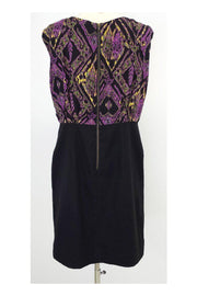 Current Boutique-Shoshanna - Black & Multicolor Silk Sleeveless Dress Sz 6