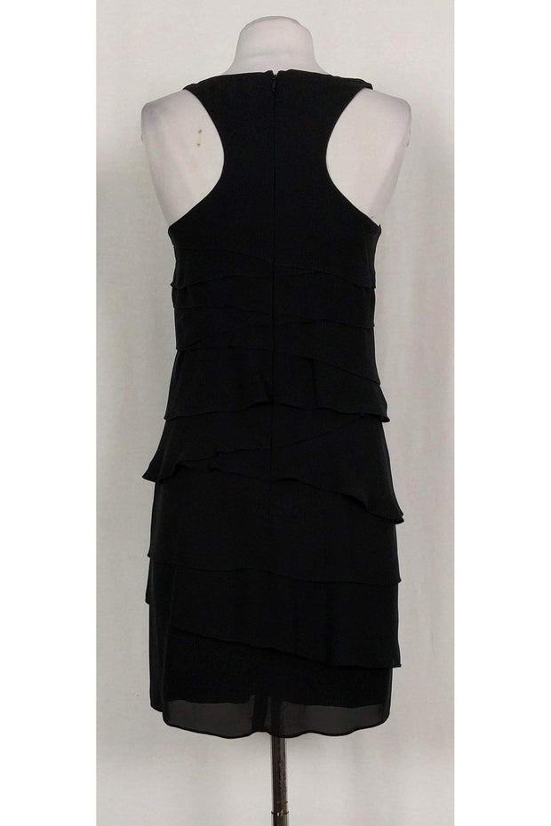 Current Boutique-Shoshanna - Black Ruffle Silk Dress Sz 4