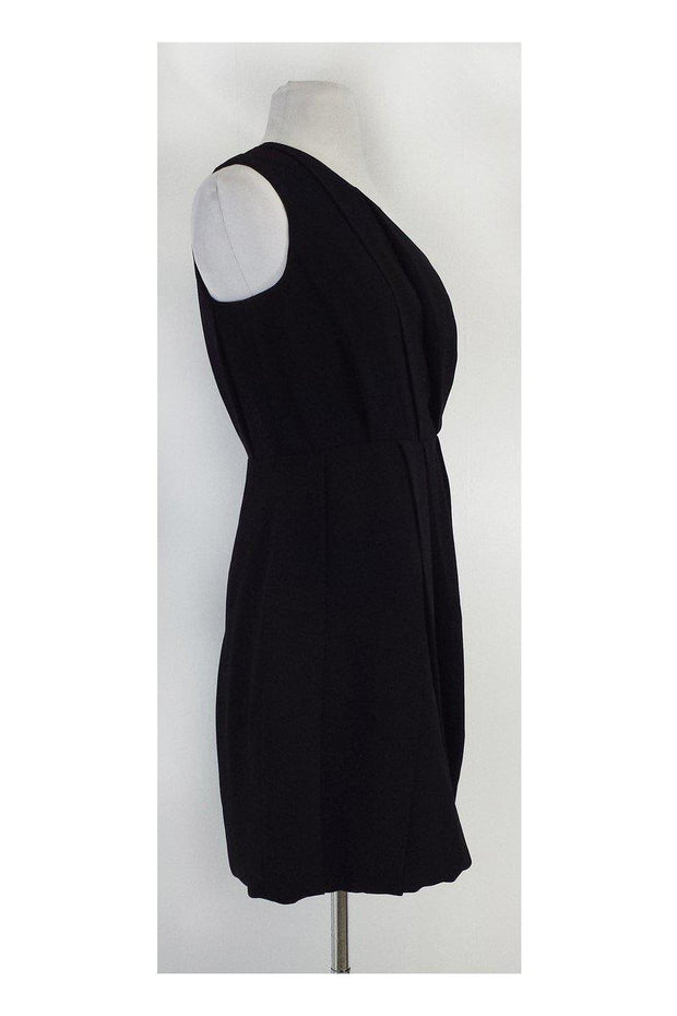 Current Boutique-Shoshanna - Black Silk One Shoulder Dress Sz 2