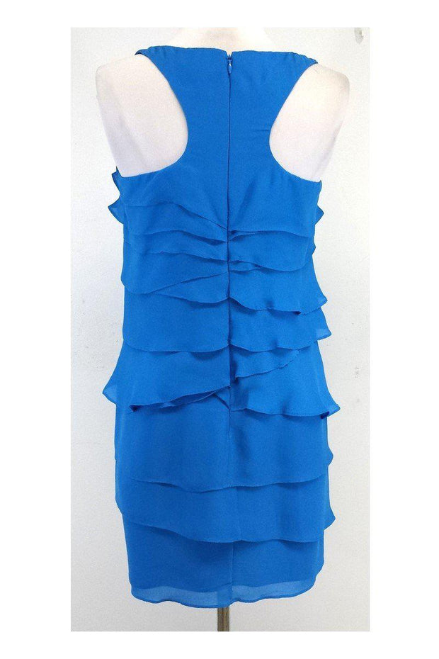 Current Boutique-Shoshanna - Blue Tiered Scoop Neck Dress Sz 2