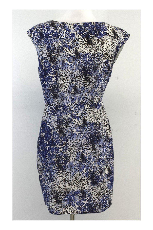 Current Boutique-Shoshanna - Blue & White Leopard Print Silk Dress Sz 2