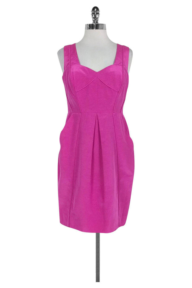 Current Boutique-Shoshanna - Bright Pink Textured Dress Sz 6