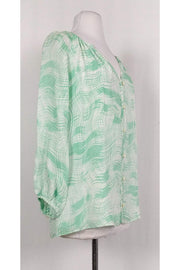 Current Boutique-Shoshanna - Green Printed Button-Up Sz 6