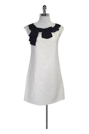 Current Boutique-Shulami - Cream & Black Dress w/ Bow Detail Sz M