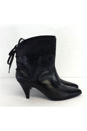 Current Boutique-Sigerson Morrison - Black Patent Leather Booties Sz 6