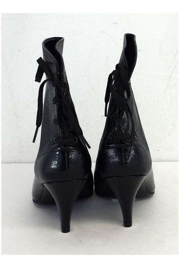 Current Boutique-Sigerson Morrison - Black Patent Leather Booties Sz 6