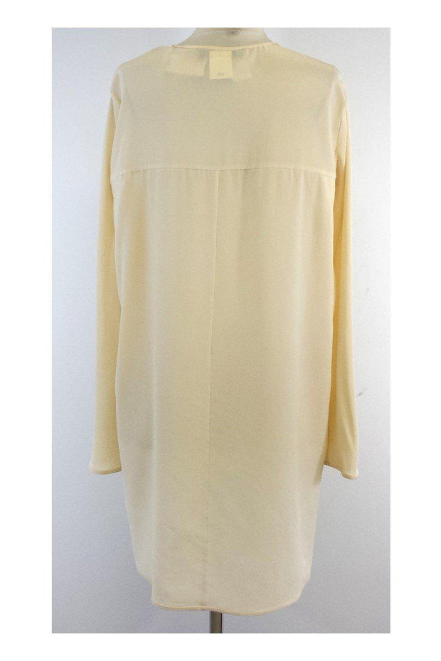 Current Boutique-Sportmax - Cream Silk Long Sleeve Blouse Sz 12