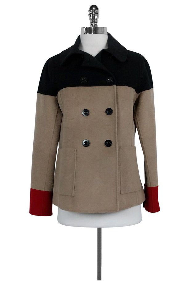 Current Boutique-St. John - Black, Brown & Red Jacket Sz 4