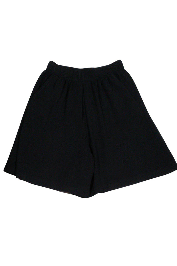 Current Boutique-St. John - Black Knit Shorts Sz 2