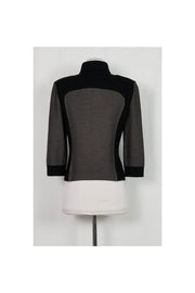 Current Boutique-St. John - Black & Taupe Print Jacket Sz 6