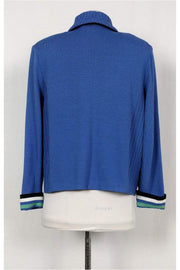 Current Boutique-St. John - Blue Knit Jacket Sz M