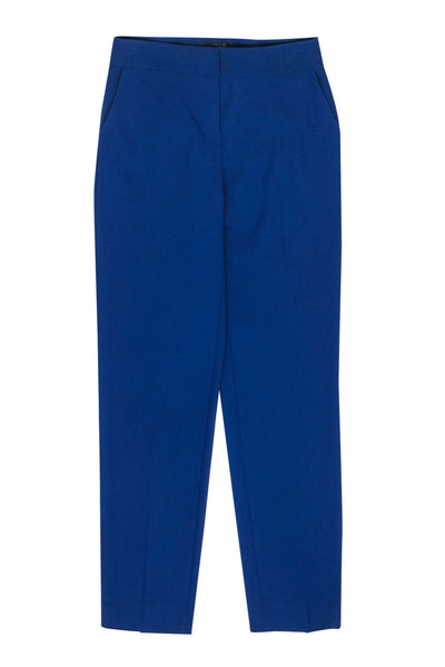 Current Boutique-St. John - Blue Tapered Leg Creased Slacks Sz 4