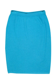 Current Boutique-St. John - Bright Blue Knit Pencil Skirt Sz 8