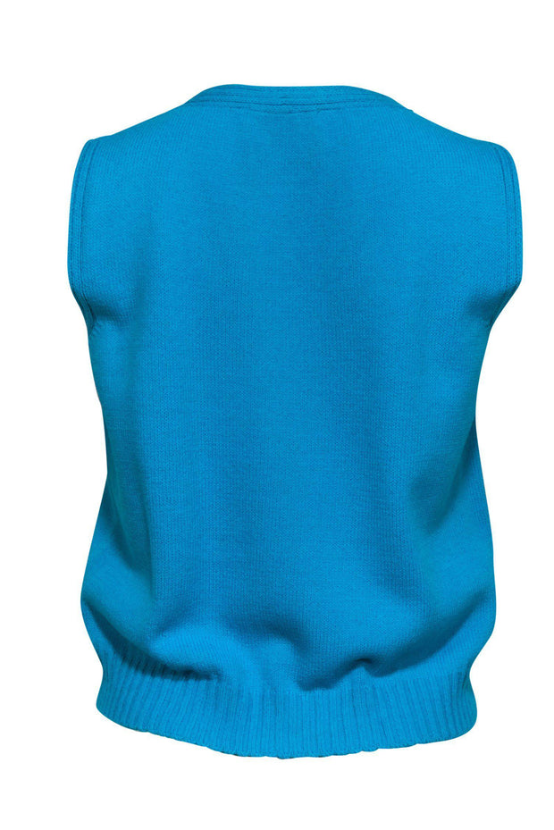 Current Boutique-St. John - Bright Blue Knit Tank Sz P