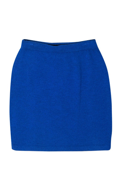 Current Boutique-St. John - Cobalt Blue Knit Pencil Skirt Sz 8