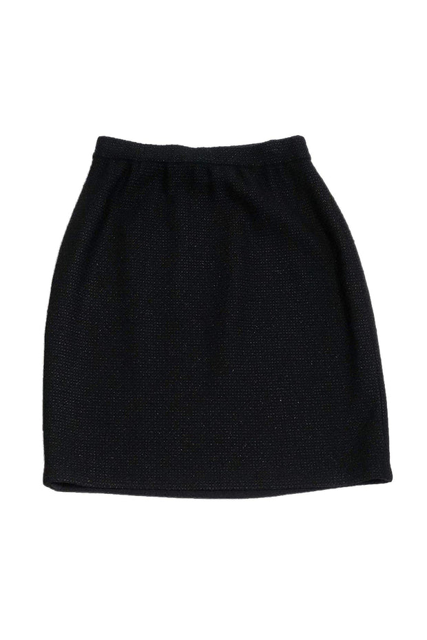 Current Boutique-St. John Collection - Black Knit Pencil Skirt Sz 8