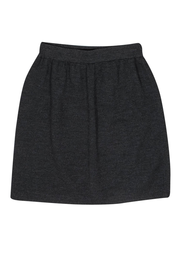 Current Boutique-St. John Collection - Charcoal Grey Knit Skirt Sz 6