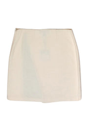 Current Boutique-St. John - Cream & Black Folded Over Knit Skirt Sz 6