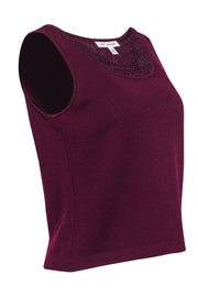 Current Boutique-St. John - Dark Purple Knit Tank Sz S