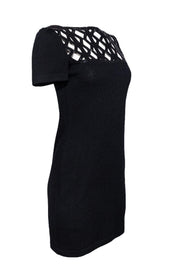 Current Boutique-St. John Evening - Black Knit Sheath Dress w/ Sequin Detail Sz 2