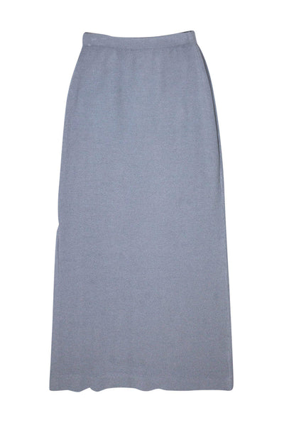 Current Boutique-St. John Evening - Light Grey Maxi Skirt Sz 6