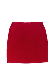 Current Boutique-St. John Evening - Maroon Knit Pencil Skirt Sz XL