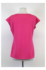 Current Boutique-St. John - Fuchsia Wool Blend Top Sz S