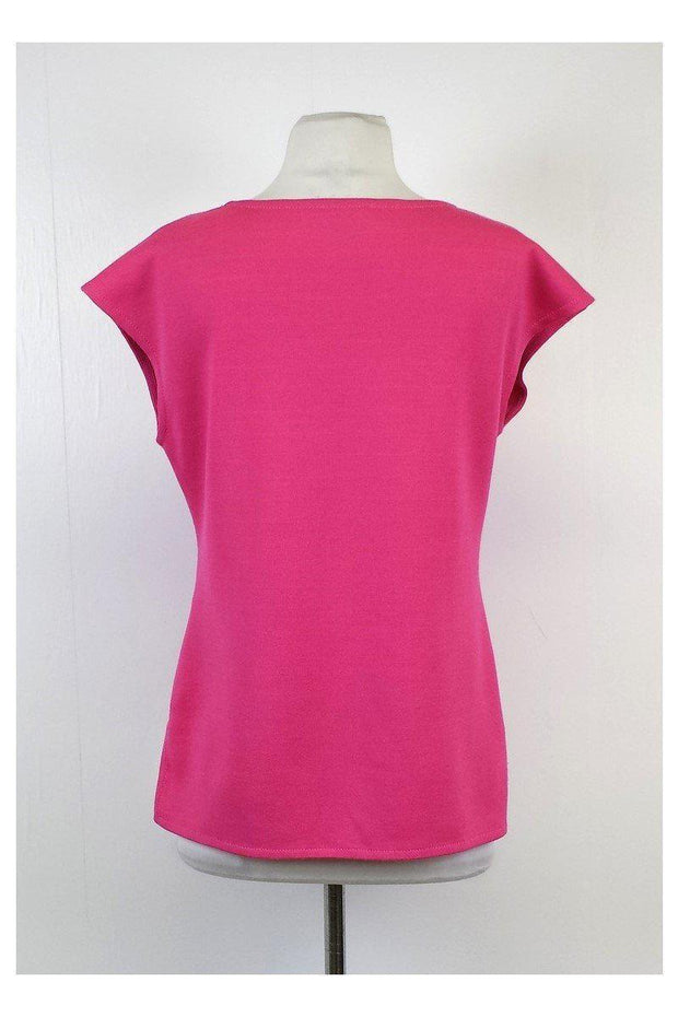 Current Boutique-St. John - Fuchsia Wool Blend Top Sz S