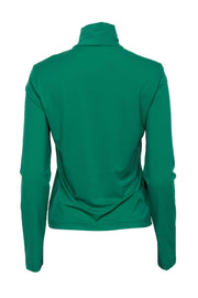 Current Boutique-St. John - Green Long Sleeve Turtleneck Top Sz M