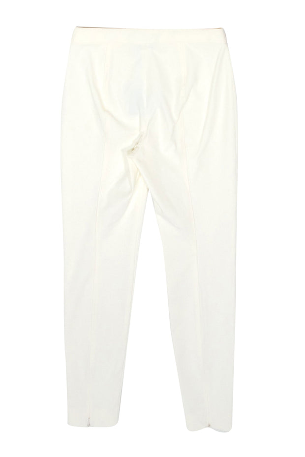 Current Boutique-St. John - Ivory Skinny Slacks Sz 4