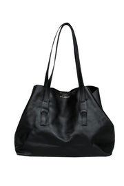 Current Boutique-St. John - Large Black Leather Tote