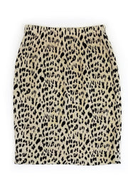 Current Boutique-St. John - Leopard Print Knit Skirt Sz 6