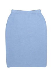 Current Boutique-St. John - Light Blue Knit Pencil Skirt Sz 8