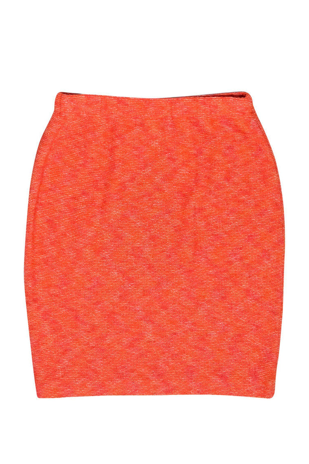 Current Boutique-St. John - Light Orange Knit Pencil Skirt Sz 8