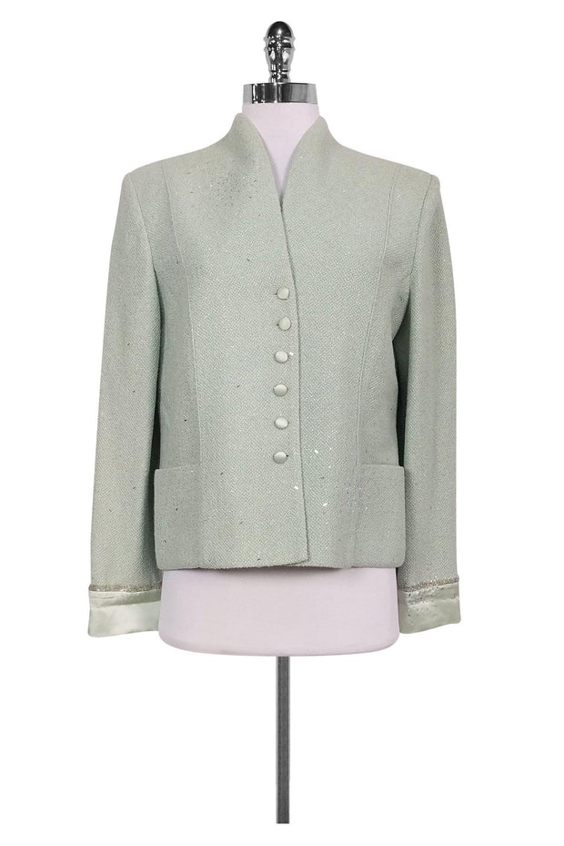 Current Boutique-St. John - Mint Green Jacket Sz 10