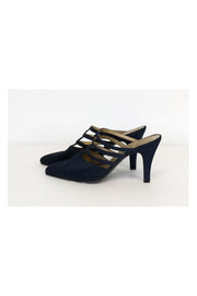 Current Boutique-St. John - Navy Caged Heels Sz 7.5