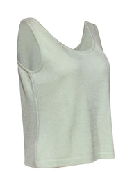 Current Boutique-St. John - Pastel Green Knit Tank Sz S