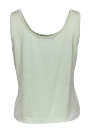 Current Boutique-St. John - Pastel Green Knit Tank Sz S