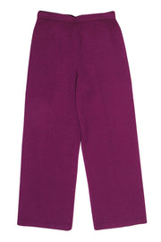 Current Boutique-St. John - Plum High-Waisted Straight Leg Knit Pants Sz 8