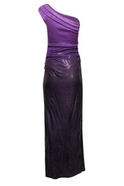 Current Boutique-St. John - Purple Ombre One-Shoulder Sequin Gown Sz 2