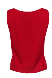 Current Boutique-St. John - Red Knit Tank Sz M