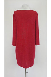 Current Boutique-St. John - Red Shift Dress w/ Small Beads Sz 8