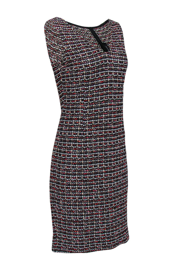 Current Boutique-St. John - Red & White Tweed Sheath Dress Sz 6